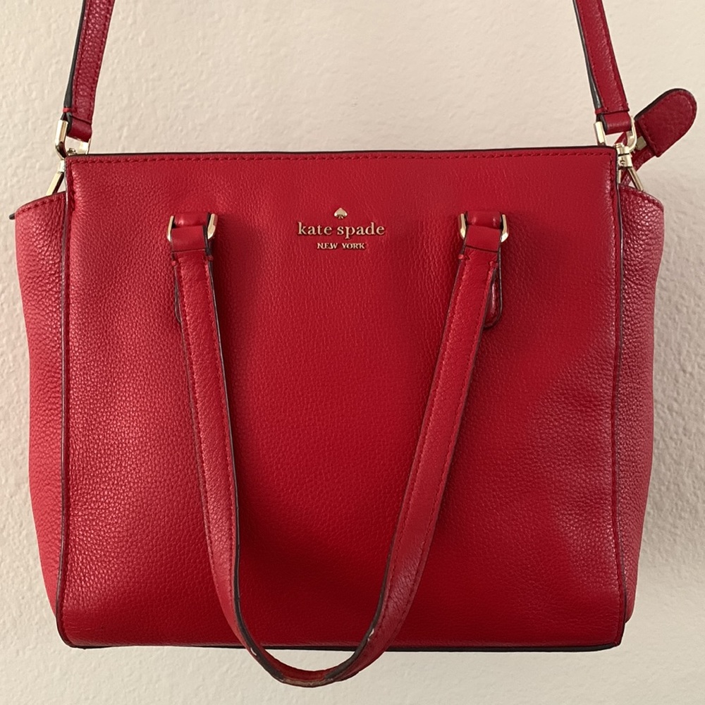 Kate Spade red crossbody hand bag - Picture 1 of 8